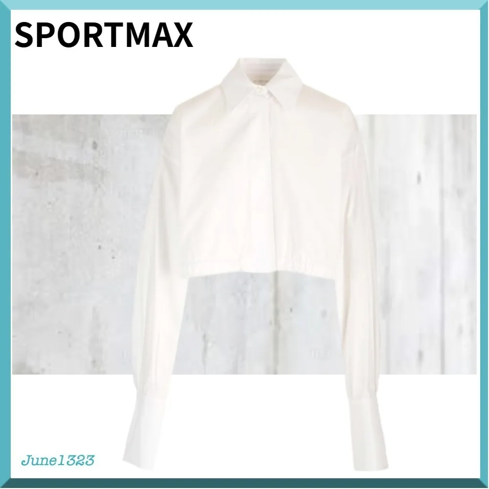 SPORT MAX  |Plain Logo Shirts & Blouses