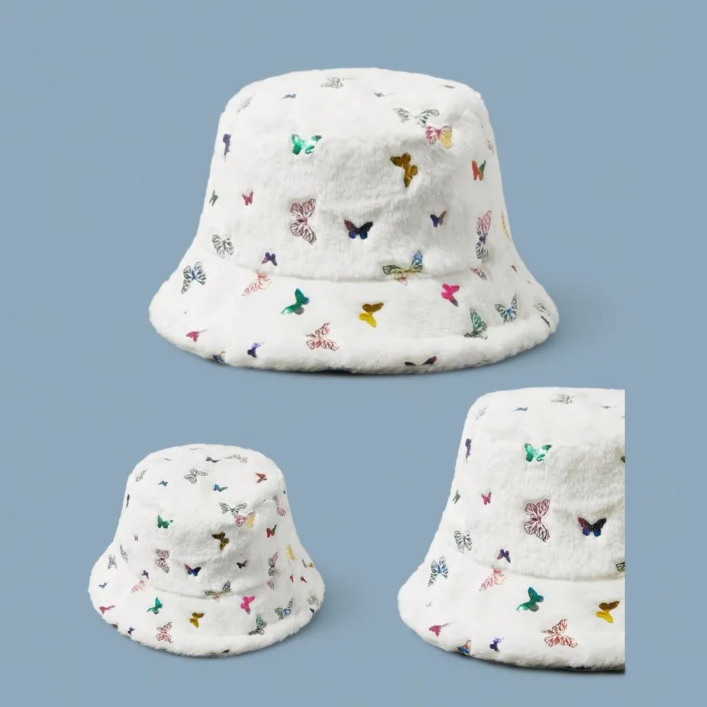 STRT Mushroom Colorful Print Reversible Bucket Hat