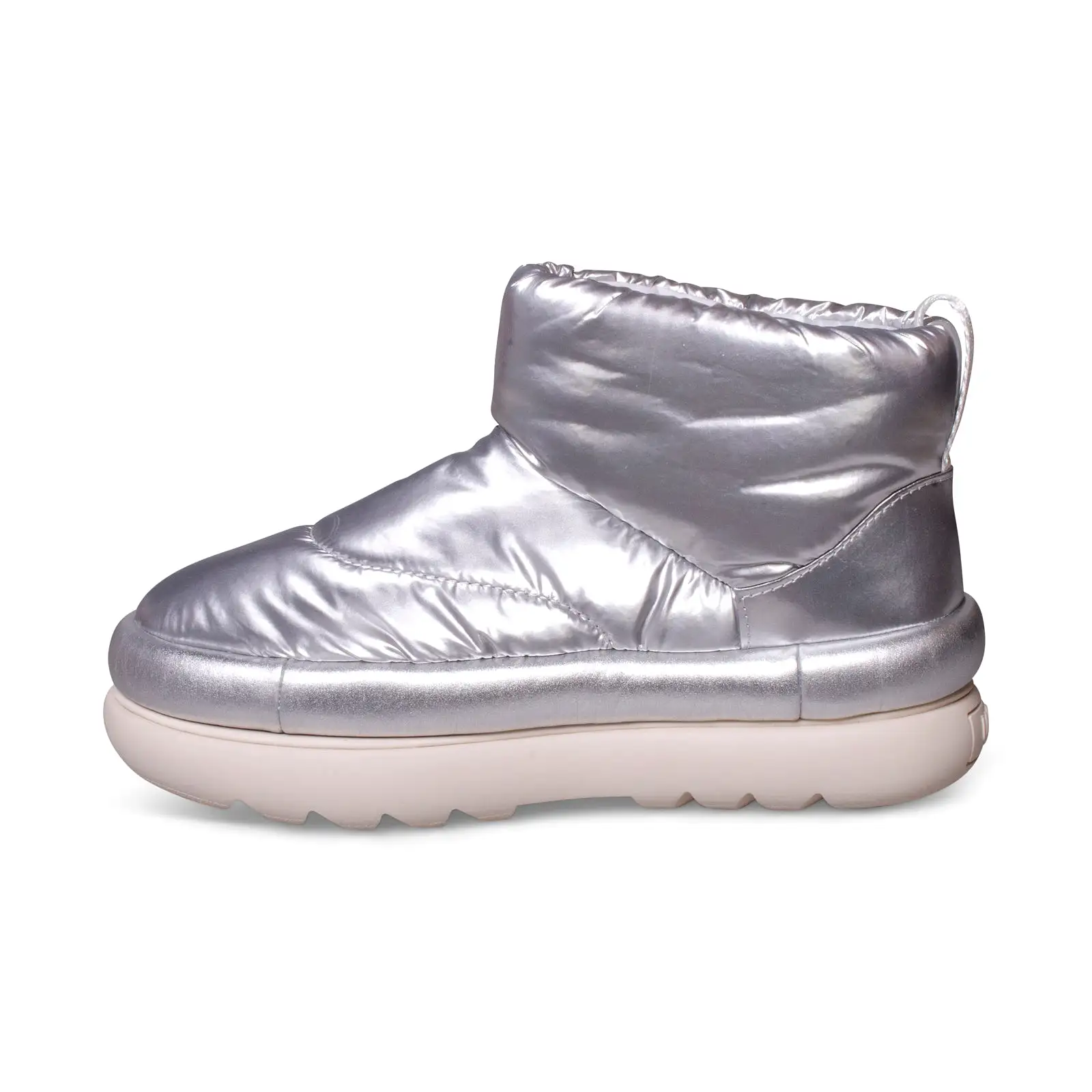 UGG Classic Maxi Mini Metallic Silver Boots - Women's