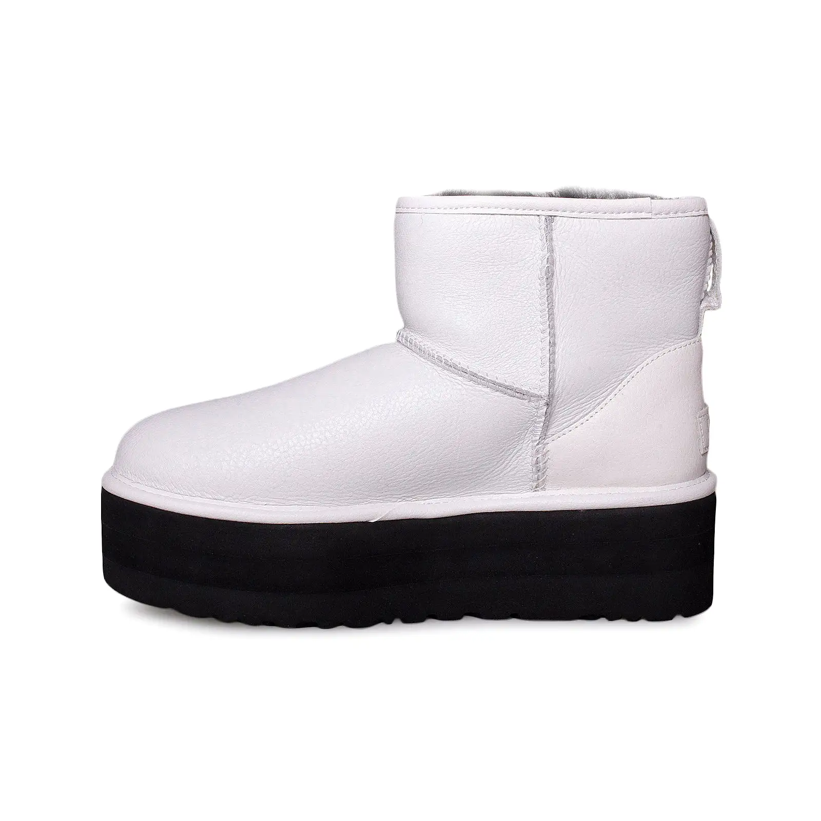 UGG Classic Mini Platform Ultra Matte White Boots - Women's