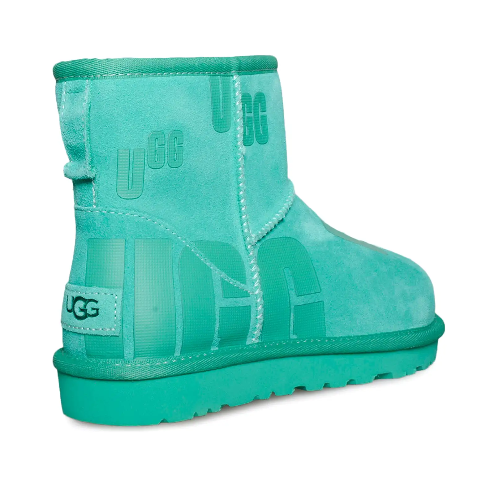 UGG Classic Mini Scatter Graphic Emerald Green Boots - Women's