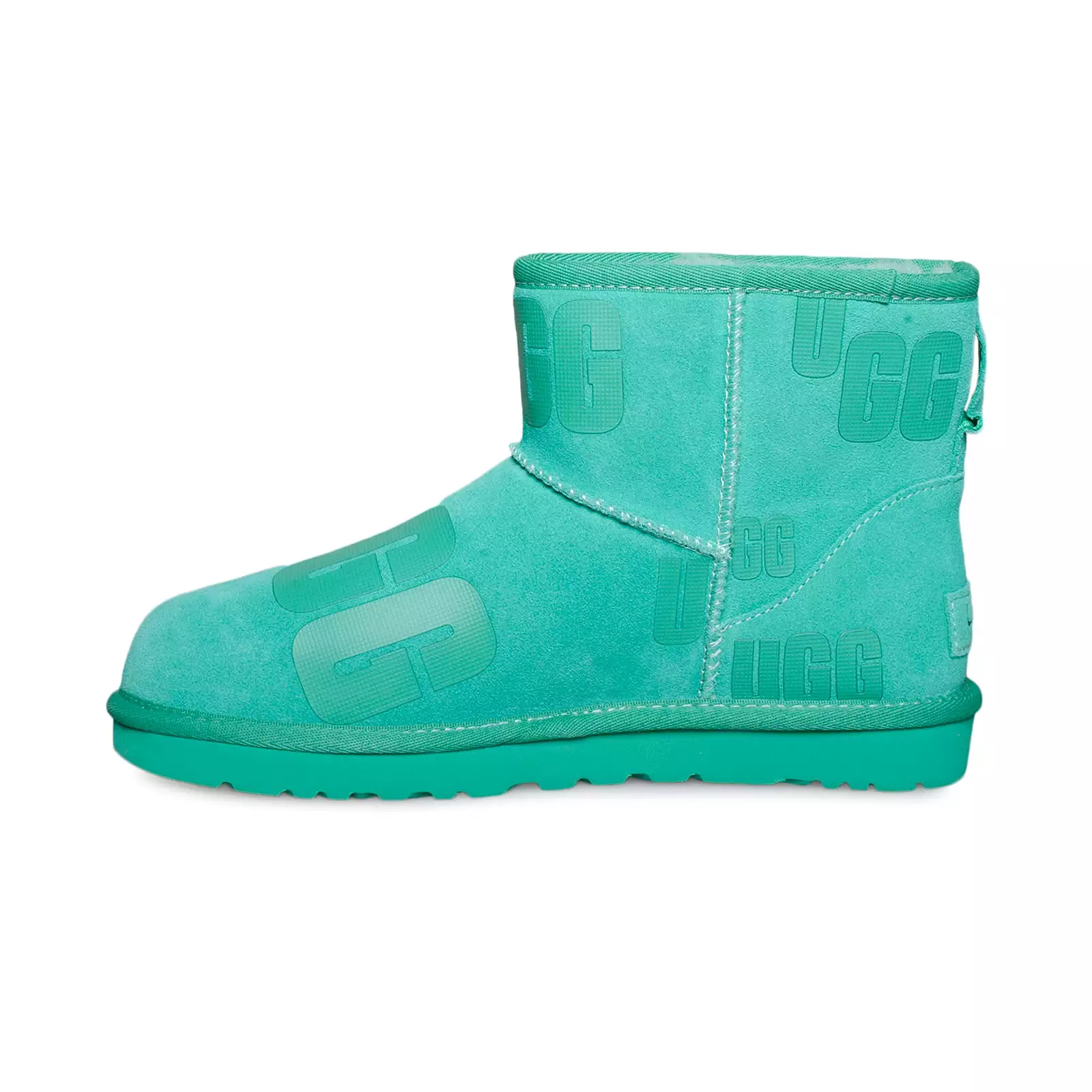 UGG Classic Mini Scatter Graphic Emerald Green Boots - Women's