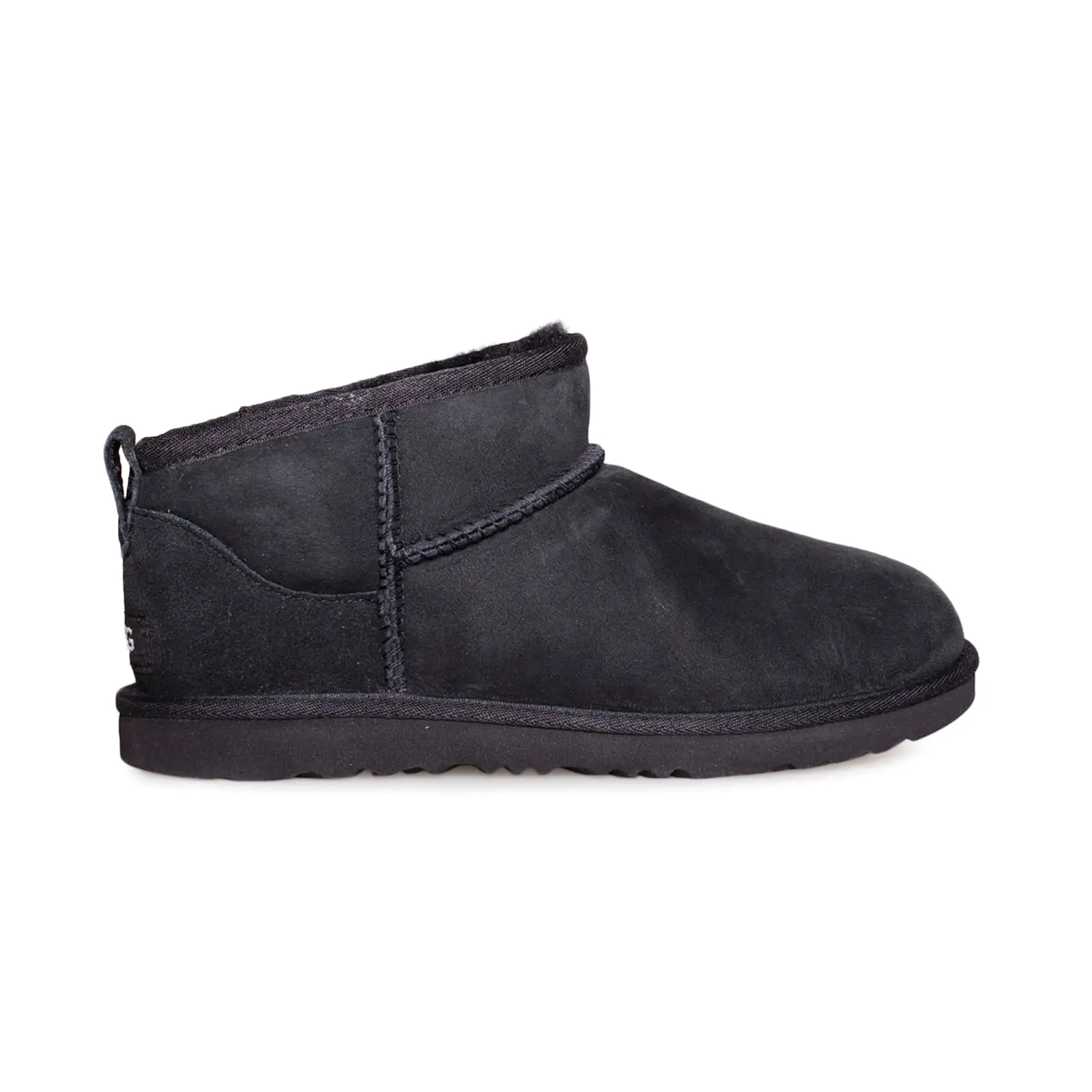 UGG Classic Ultra Mini Black Boots - Youth