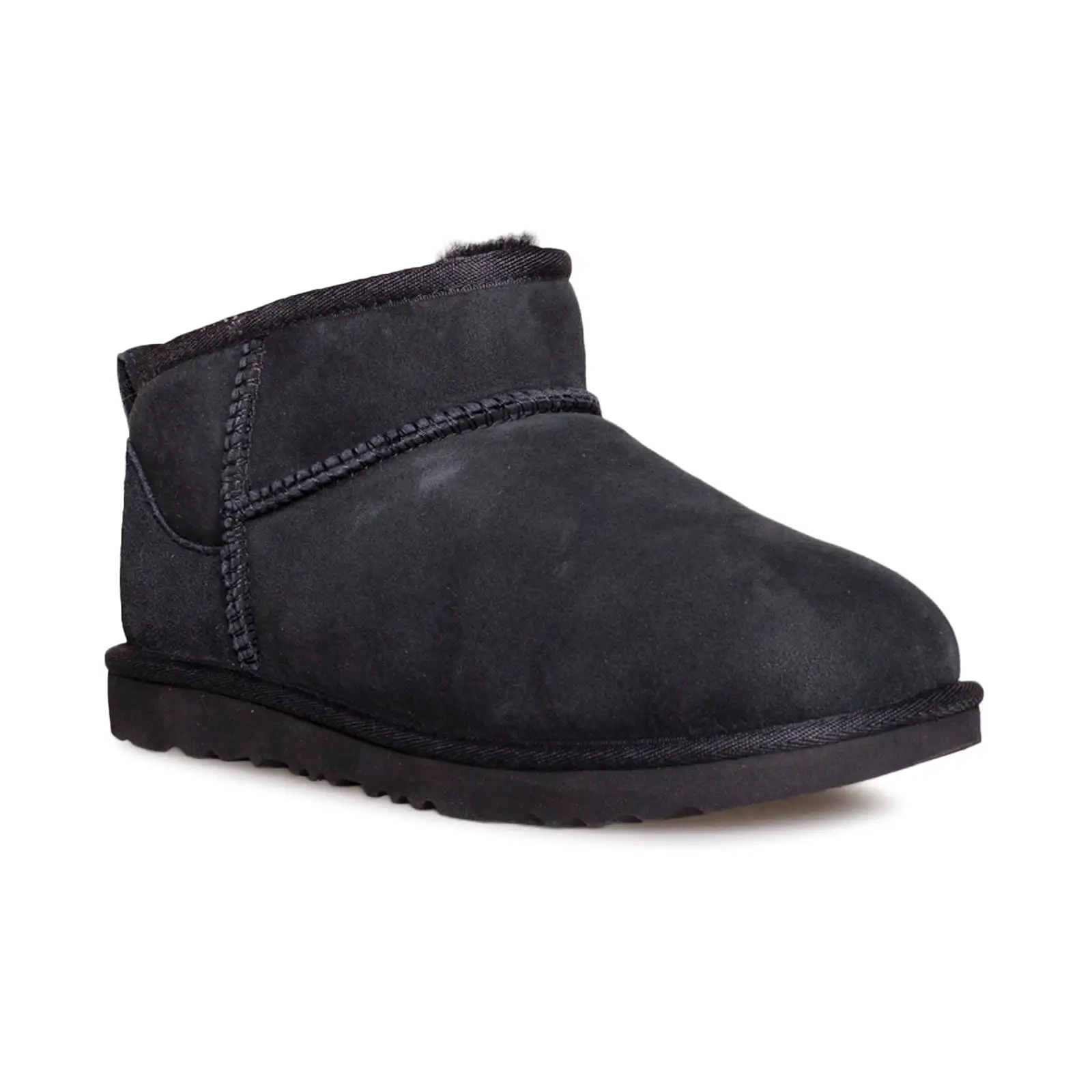 UGG Classic Ultra Mini Black Boots - Youth