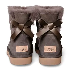 UGG Mini Bailey Bow II Slate Boots - Women's