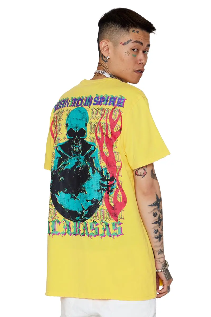 Valabasas FREE MINDS 2 VINTAGE LIGHT YELLOW TEE (VINTAGE LIGHT YELLOW)