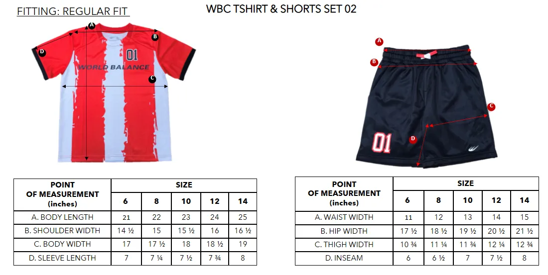 WBC TSHIRT & SHORTS SET 02