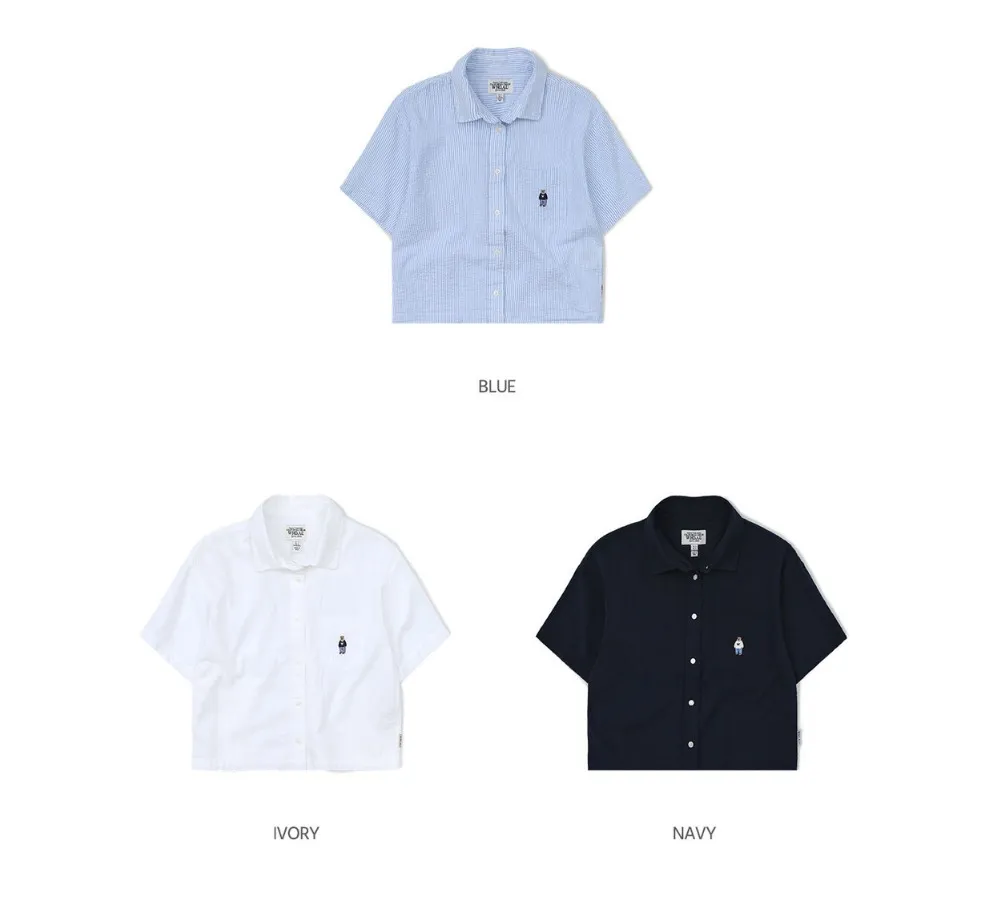 WHO.A.U  |Casual Style Street Style Logo Shirts & Blouses