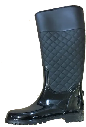 Women's Bolaro by Summer Rio Shiver Rain boot - Black 9M