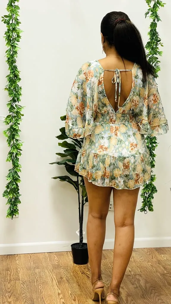 Yadie printed romper