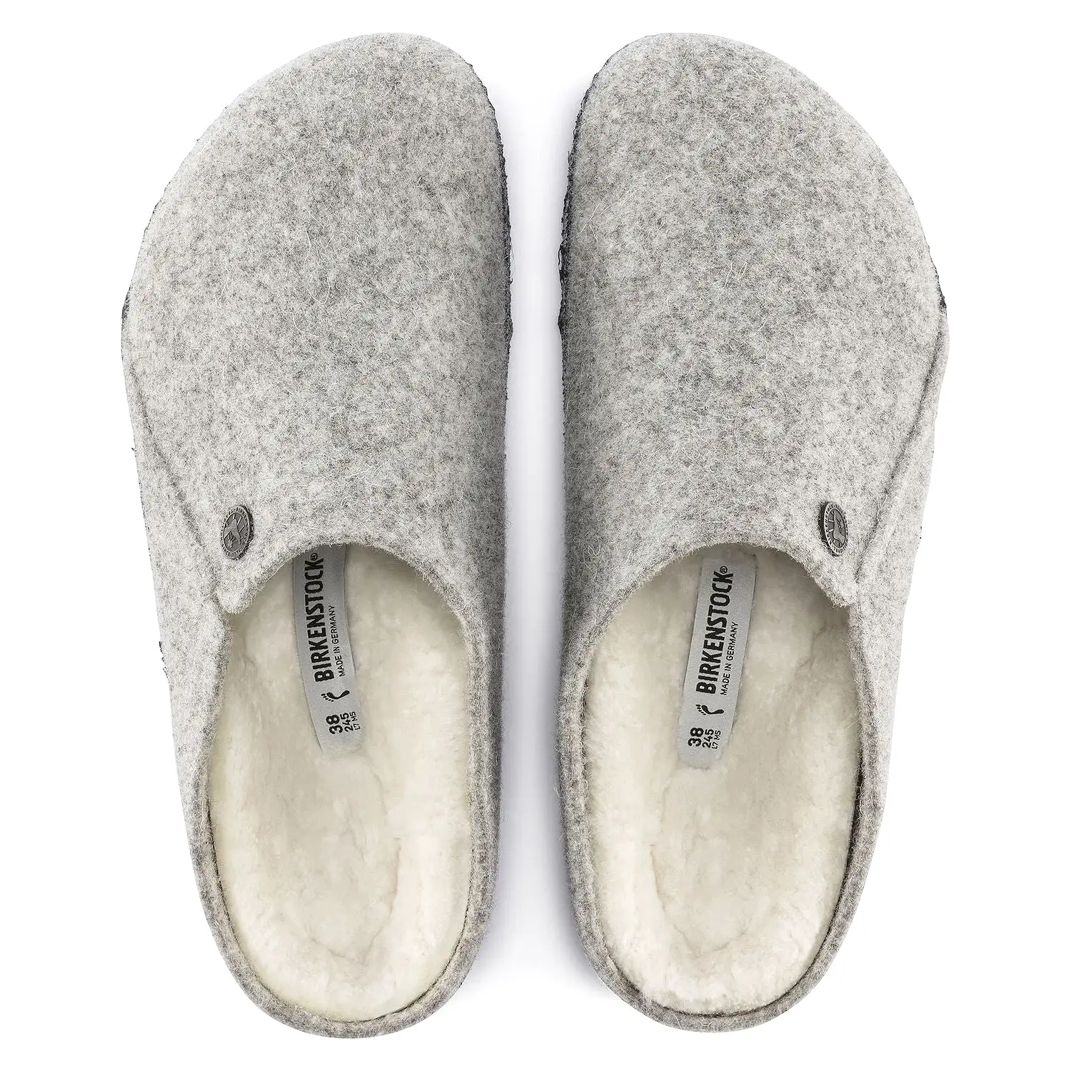 Zermatt Women - Light Grey Wool Felt Shearling